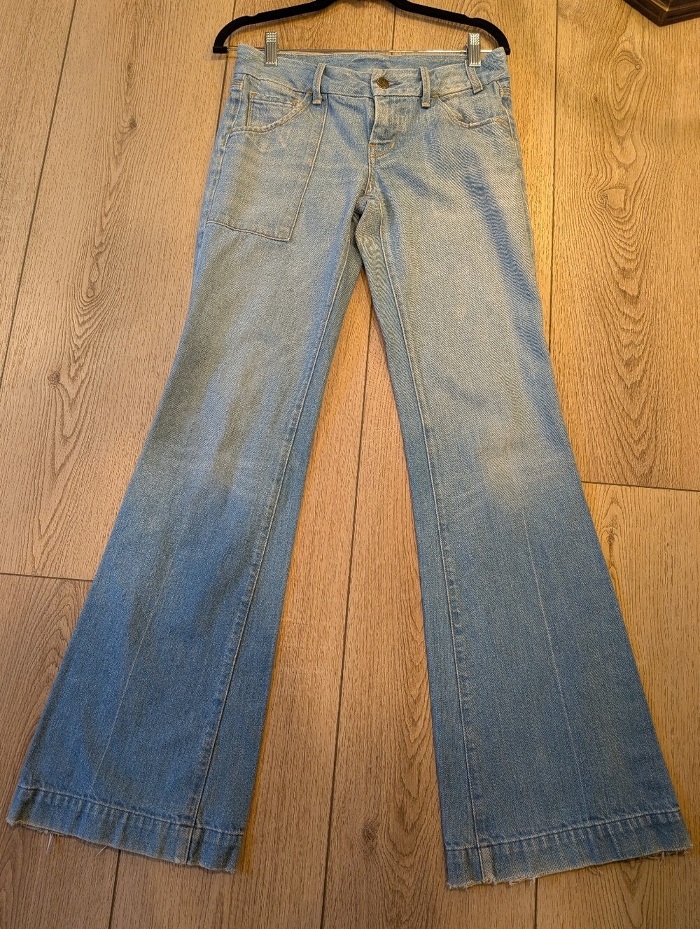 Citizens of Humanity Utility Straight Leg Jeans Low Rise Carpenter Pocket Light